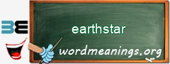 WordMeaning blackboard for earthstar